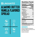 Lakanto Sugar Free Chocolate Sunflower Spread - Monk Fruit Sweetener, Keto Diet Friendly, Vegan, Dutch Cocoa, Chocolate Spread Use for Breakfast, Desserts, Snacks, and More (10 oz)