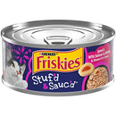 Purina Friskies Ocean Favorites Wet Cat Food Pate and Meaty Bits Variety Pack With Salmon and Tuna - (24) 5.5 oz. Cans