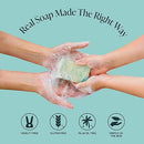 The Bubble Factory Lavender Rosemary - Handmade in the USA, Palm Oil Free, All Natural Bar Soap, 3 Bars