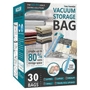 20 Pack Vacuum Storage Bags, Space Saver Bags (4 Jumbo/4 Large/4 Medium/4 Small/4 Roll) Compression for Comforters and Blankets, Sealer Clothes Storage, Hand Pump Included