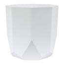 Bloem Tuxton Hexagon Planter: 8" - Black - Modern Unique Geometic Small Pl, Durable Resin, Modern Design, Optional Drainage Holes, for Indoor & Outdoor Use, Gardening, 1.7 Gallon Capacity