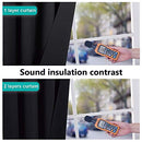 NICETOWN Grey Full Shade Curtain Panels, Pair of Energy Smart & Noise Blocking Out Blackout Drapes for Dining Room Window, Thermal Insulated Guest Room Lined Window Dressing(Gray, 52 x 84 inch)