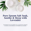 Dr Teal's Epsom Salt Soaking Solution, Soothe & Sleep, Lavender, 3lbs (Packaging May Vary)