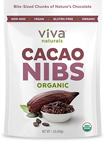 Viva Naturals Certified Organic Cacao Powder (2lb) for Smoothie, Coffee and Drink Mixes (Shipping Only)