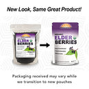 USDA Organic Dried Elderberries - Whole European Elderberry, Responsibly Wild Crafted, Perfect for Tea, Syrups, and More - Sambucas Nigra - 1 Pound (Certified Organic)