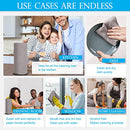 Reusable Paper Towels Washable Roll: 50Pack Paperless Paper Towels Tear Away 12x12In Eco Friendly Absorbent Cloth Paper Towels Reusable Washable for Kitchen Zero Waste (Gray)