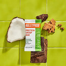 Bulletproof Protein Crisp Bars, Peanut Butter Chocolate Chip, 12 Pack, High Protein, Low Sugar