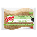 Scotch-Brite Greener Clean Non-Scratch Scrub Sponge, Natural Fiber 3 ea (Pack of 6)