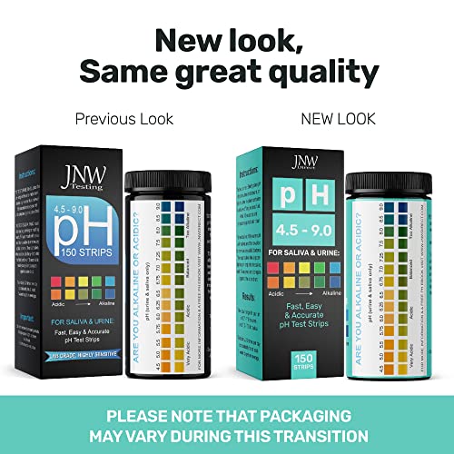 pH Strips for Urine and Saliva Testing - Quick and Easy pH Testing Strips - Ultimate Acidity Test Kit - 150 Strips