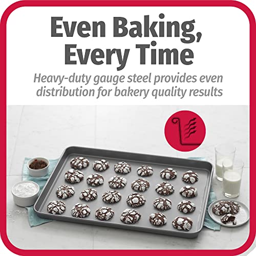 Goodcook Baking Sheet, 13 Inch x 9 Inch, Dark gray - 3 Piece