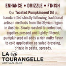 La Tourangelle, Expeller-Pressed Grapeseed Oil, High Heat Neutral Cooking Oil, Cast Iron Seasoning, Also Great for Skin, Hair, and DIY Beauty Recipes, 16.9 fl oz