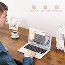 Engriy Writing Computer Desk 47", Home Office Study Desk with 2 Storage Shelves on Left or Right Side, Industrial Simple Style Wood Table Metal Frame for PC Laptop Notebook