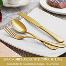 30 Piece Silverware Set Service for 6,Premium Stainless Steel Mirror Polished Cutlery Utensil Set,Durable Home Kitchen Eating Tableware Set,Include Fork Knife Spoon Set,Dishwasher Safe