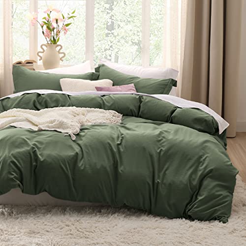 Bedsure Twin/Twin XL Duvet Cover Dorm Bedding - Soft Prewashed White Duvet Cover Twin, 2 Pieces, Includes 1 Duvet Cover (68"x90") with Zipper Closure & 1 Pillow Sham, Comforter NOT Included