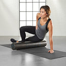 Amazon Basics High-Density Round Foam Roller for Exercise and Recovery - 36-Inch, Blue Speckled