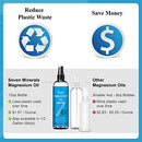 Pure Magnesium Oil Spray - Big 12 fl oz (Lasts 9 Months) 100% Natural, USP Grade = No Unhealthy Trace Minerals - from an Ancient Underground Permian Seabed in USA - Free Ebook Included