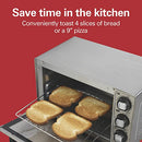 Hamilton Beach Countertop Toaster Oven & Pizza Maker Large 4-Slice Capacity, Stainless Steel (31401)