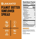Lakanto Sugar Free Chocolate Sunflower Spread - Monk Fruit Sweetener, Keto Diet Friendly, Vegan, Dutch Cocoa, Chocolate Spread Use for Breakfast, Desserts, Snacks, and More (10 oz)