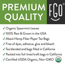 FGO Organic Green Tea, Eco-Conscious Tea Bags, 100 Count
