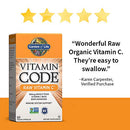 Garden of Life Vitamin C - Vitamin Code Raw Vitamin C - 120 Vegan Capsules, 500mg Whole Food Vitamin C with Bioflavonoids, Fruits & Veggies, Probiotics, Gluten Free Vitamin C Supplements for Adults (Shipping Only)