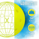 Franklin Sports Outdoor- X-40 Pickleball Balls - USA Pickleball (USAPA) Approved - 3 Pack Outside Pickleballs - Optic Yellow - US Open Ball