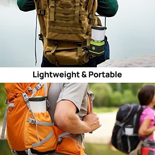 LED Camping Lantern, Consciot Battery Powered Camping Lights, 1000LM, 4 Light Modes, IPX4 Waterproof Tent Lights, Portable Flashlight for Power Outages, Emergency, Hurricane, Hiking, 2-Pack