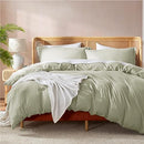 Nestl Twin Duvet Cover - Soft Double Brushed Light Sage Duvet Cover Twin/Twin XL, 2 Piece, with Button Closure, Duvet Cover 68x90 inches