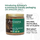 Artisana Organics Raw Almond Butter, 14oz | No Sugar Added, No Palm Oil, Vegan, Paleo and Keto Friendly, Non GMO