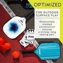 Franklin Sports Outdoor- X-40 Pickleball Balls - USA Pickleball (USAPA) Approved - 3 Pack Outside Pickleballs - Optic Yellow - US Open Ball