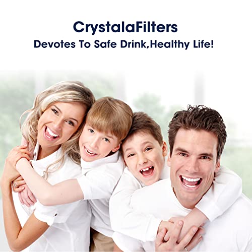 Crystala Filters XWF Water Filter, Compatible with GE XWF Refrigerator Water Filter, 3 Pack