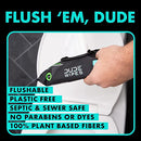 DUDE Wipes Flushable Wipes - 3 Pack, 144 Wipes - Unscented Adult Wet Wipes with Vitamin-E & Aloe for at-Home Use - Septic and Sewer Safe