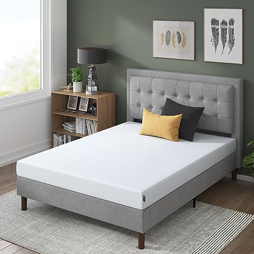 ZINUS 10 Inch Green Tea Cooling Gel Memory Foam Mattress, Fiberglass Free, Cooling Gel Foam, Pressure Relieving, CertiPUR-US Certified, Bed-in-a-Box, Queen