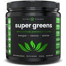 Super Greens Powder Premium Superfood | 20+ Organic Green Veggie Whole Foods | Wheat Grass, Spirulina, Chlorella & More | Antioxidant, Digestive Enzyme & Probiotic Blends | Vegan Juice Supplement
