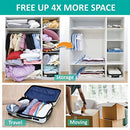 20 Pack Vacuum Storage Bags, Space Saver Bags (4 Jumbo/4 Large/4 Medium/4 Small/4 Roll) Compression for Comforters and Blankets, Sealer Clothes Storage, Hand Pump Included