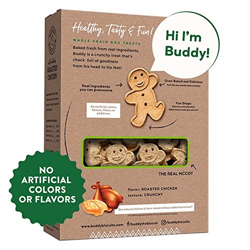 Buddy Biscuits Oven Baked Treats with Peanut Butter, Whole Grain - 16 oz. - Single Box (Shipping Only)