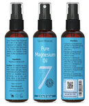 Pure Magnesium Oil Spray - Big 12 fl oz (Lasts 9 Months) 100% Natural, USP Grade = No Unhealthy Trace Minerals - from an Ancient Underground Permian Seabed in USA - Free Ebook Included
