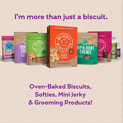 Buddy Biscuits Oven Baked Treats with Peanut Butter, Whole Grain - 16 oz. - Single Box (Shipping Only)