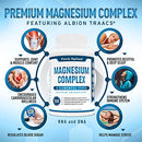 Magnesium Complex Premium - Magnesium Citrate, Malate, Taurate, Oxide, Aspartate, Bisglycinate Chelate TRAACS - Max Absorption Magnesium Supplement for Sleep, Leg Cramps, Muscle Relaxation - 120 caps…