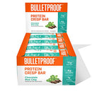 Bulletproof Protein Crisp Bars, Peanut Butter Chocolate Chip, 12 Pack, High Protein, Low Sugar