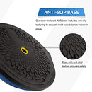 ZELUS 25in. Balance Ball | 1500lb Inflatable Half Exercise Ball Wobble Board Balance Trainer w Nonslip Base | Half Yoga Ball Strength Training Equipment w 2 Bands, Pump, Extra Ball Included (Black)