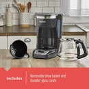 Black+Decker CM1160B 12-Cup Programmable Coffee Maker, Black/Stainless Steel