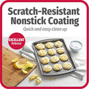 Goodcook Baking Sheet, 13 Inch x 9 Inch, Dark gray - 3 Piece