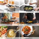 syvio Knife Sets for Kitchen with Block and 6 PCS Kitchen Utensils Set, 2023 New Knives Set for Kitchen 15 Pieces with Built-in Sharpener, Utensils Holder for Storing Kitchen Tools