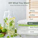 DOQAUS Ice Cube Tray with Lid and Bin, 4 Pack Silicone Plastic Ice Cube Trays for Freezer with Ice Box, Ice Trays with Ice Container, Stackable Ice Tray with Storage Ice Bucket,Ice Tong,Ice Scoop