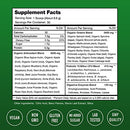 Super Greens Powder Premium Superfood | 20+ Organic Green Veggie Whole Foods | Wheat Grass, Spirulina, Chlorella & More | Antioxidant, Digestive Enzyme & Probiotic Blends | Vegan Juice Supplement