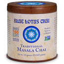 Blue Lotus Chai - Traditional Masala Chai - Makes 100 Cups - 3 Ounce Masala Spiced Chai Powder with Organic Spices - Instant Indian Tea No Steeping - No Gluten