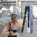 Premium Muscle Roller The Ultimate Massage Roller Stick 17 Inches Recommended by Physical Therapists Promotes Recovery Fast Relief for Cramps Soreness Tight Muscles (Black)