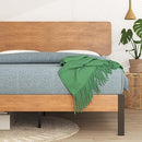 ZINUS Paul Metal and Bamboo Platform Bed Frame, Wood Slat Support, No Box Spring Needed, Easy Assembly, King