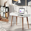 Arts wish Office Desk Mid Century Modern Desk Writing Desk with Drawer Simple Home Office Desk Mid Century Desk, Walnut