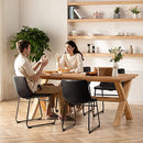 Waleaf Dining Chairs,Faux Leather Dining Chairs Set of 2,18 Inch Kitchen Dining Room Chairs with Backrest and Metal Leg,Mid Century Modern Armless Chair,Upholstered Seat